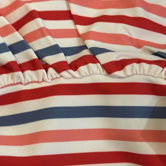 NWT MudPie Popsicle Stripe Reversible Swimsuit 3pc w/Headband 9-12m - Picture 3 of 3